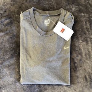 BRND NEW Gray Nike Fit Dry shirt